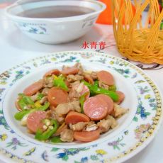 辣椒火腿炒肉的做法 辣椒火腿炒肉的做法