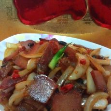 洋葱豆豉炒腊味的做法 洋葱豆豉炒腊味的做法