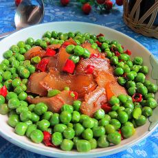 青豆炒腊肉的做法 青豆炒腊肉的做法