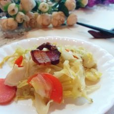 牛心菜炒腊肉的做法 牛心菜炒腊肉的做法