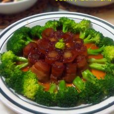 糖莲子肉卷的做法 糖莲子肉卷的做法