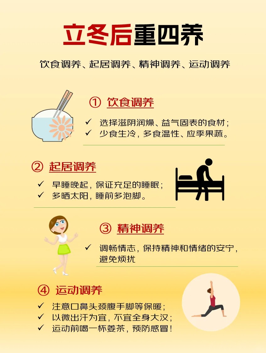 4个方法养出立冬后好身体