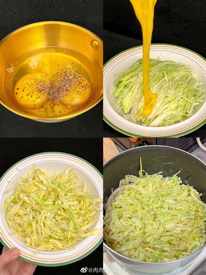 包菜丝儿做披萨的做法，巨香巨饱腹