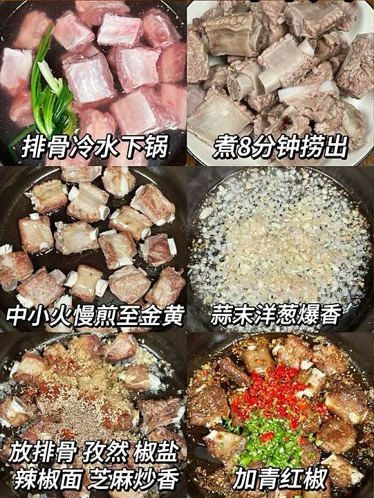 香辣排骨的制作方法