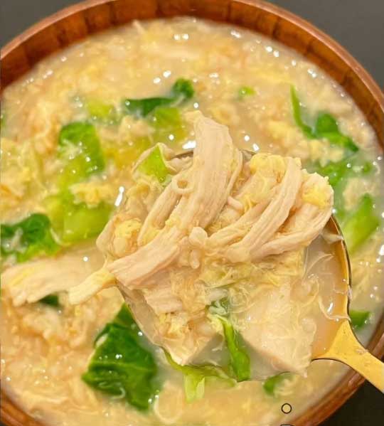 生菜鸡胸肉燕麦粥的做法