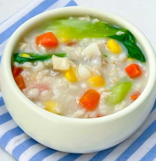 鱼肉什锦燕麦粥的做法