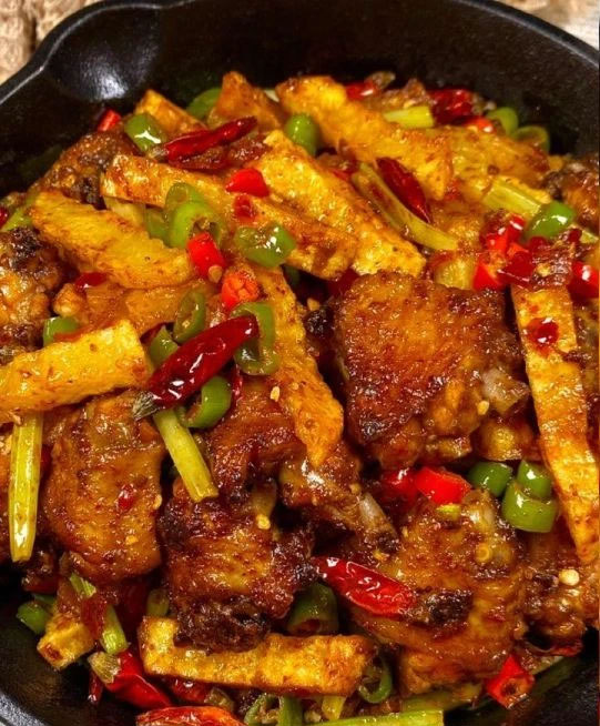 香辣干锅鸡翅的做法