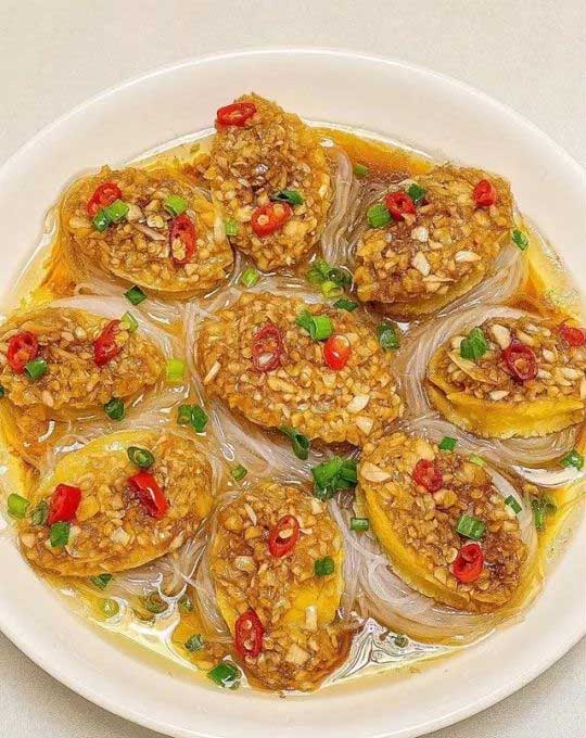 蒜蓉粉丝蒸鲍鱼的制作方法