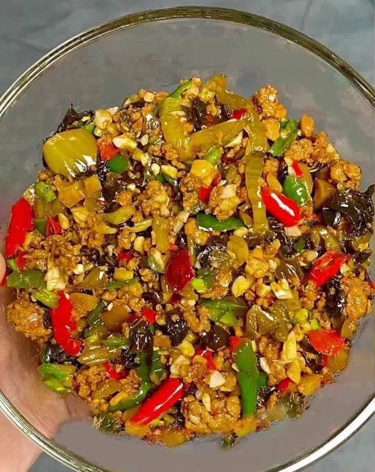 酸菜肉沫的做法