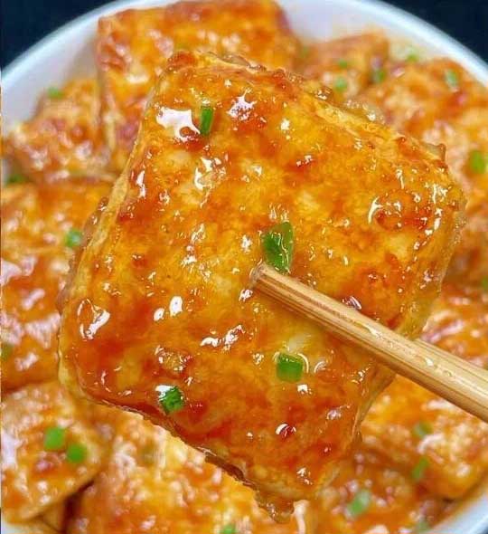 香煎豆腐的制作方法
