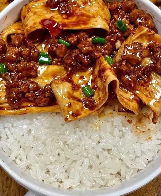 豆皮肉沫的做法