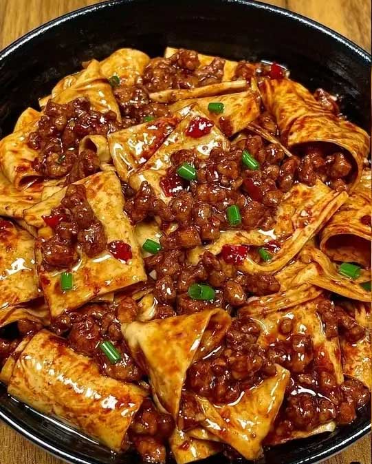 豆皮肉沫的做法