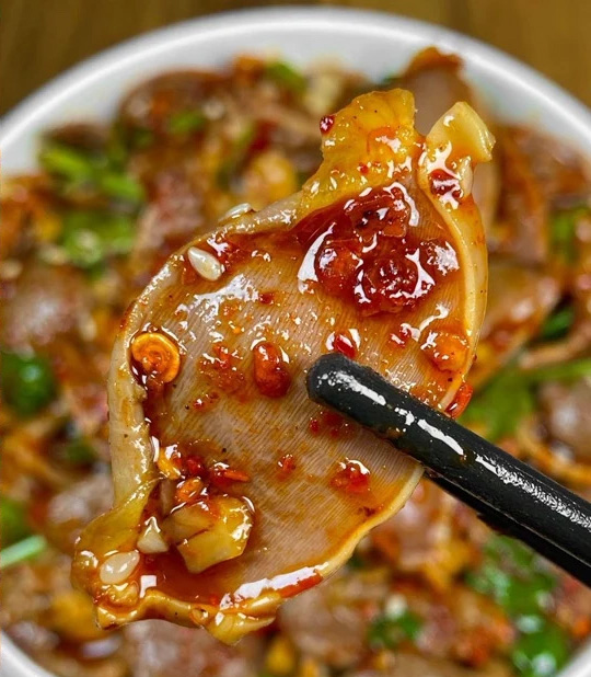 香菜拌鸭胗的做法