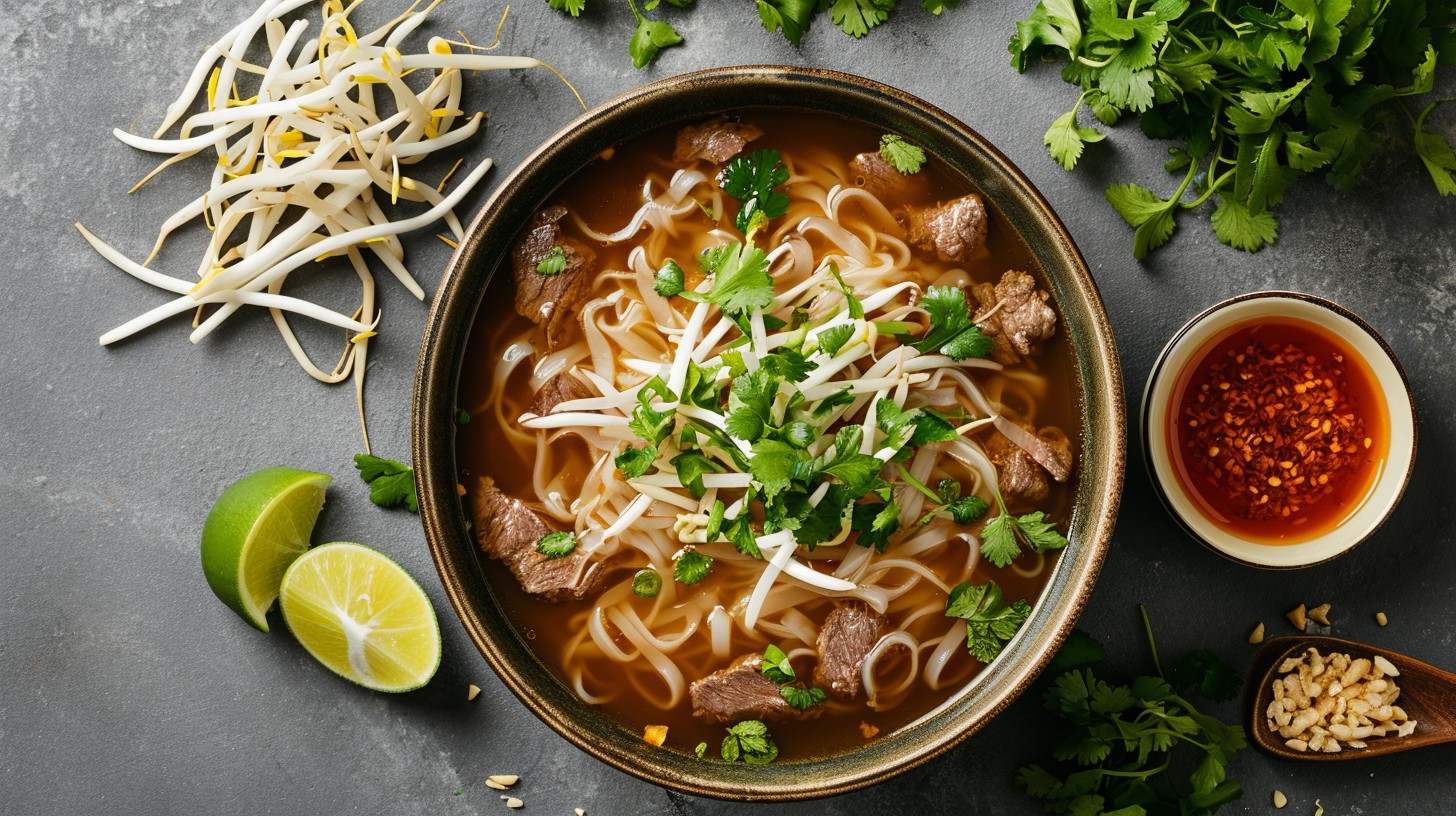 美味豆芽河粉图片