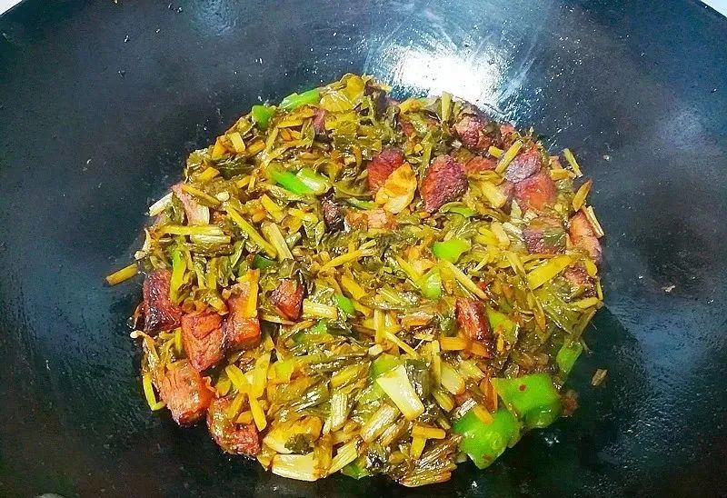 牛肉炒咸菜的做法