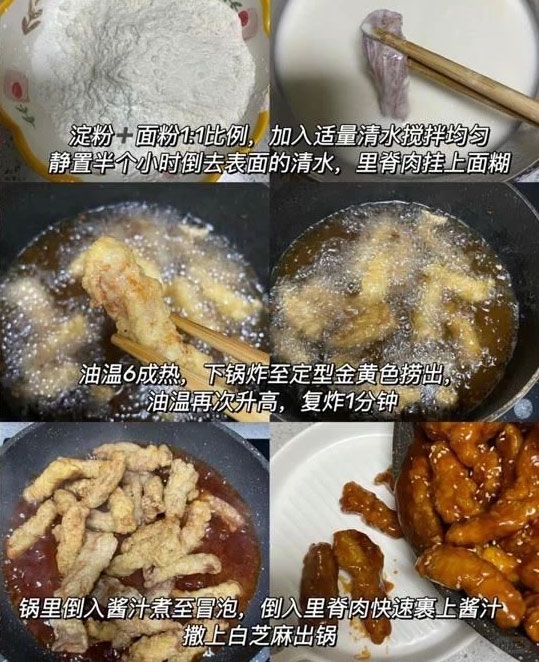 糖醋里脊肉的家常做法