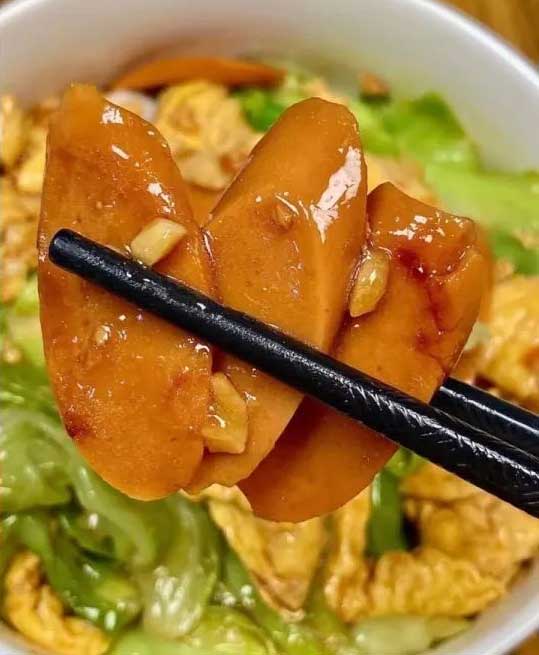 包菜鸡蛋炒火腿的做法