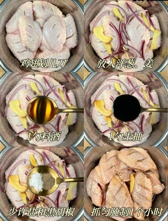 椒盐鸡翅的制作方法