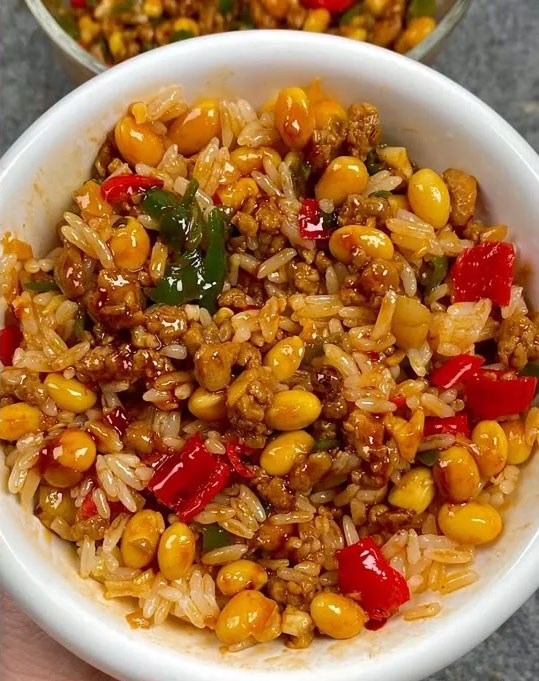 黄豆炒肉沫的做法
