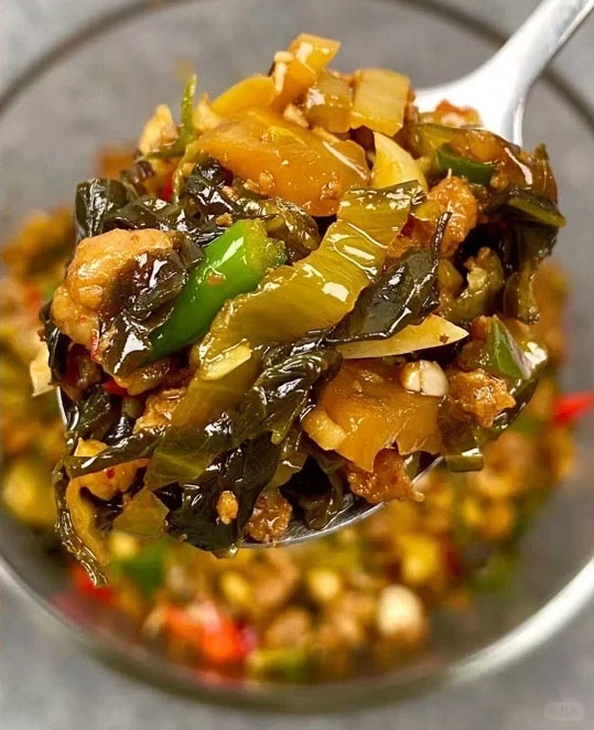 酸菜肉沫的做法