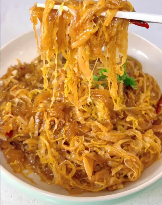 酸菜肉丝炒粉条的做法