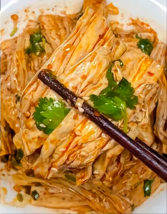 凉拌豆腐皮的做法家常简单
