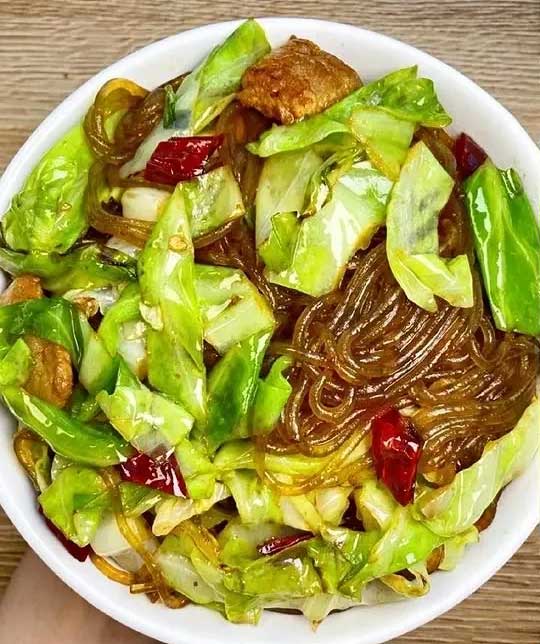 包菜粉丝的做法