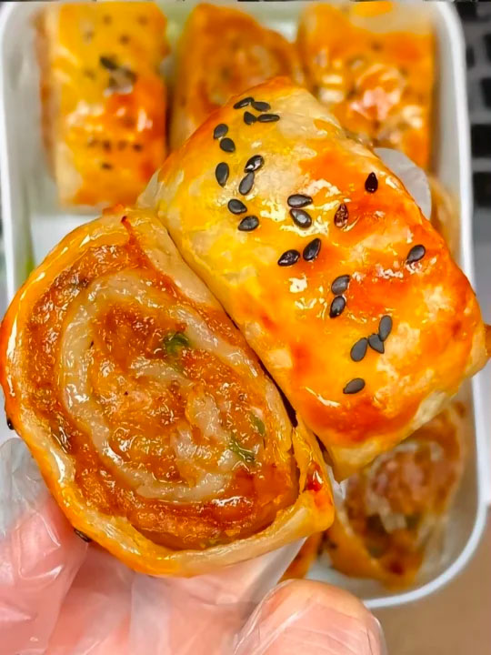 手抓饼肉卷的做法
