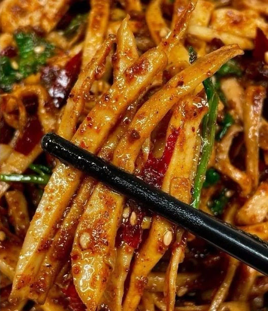 香辣干煸杏鲍菇的做法