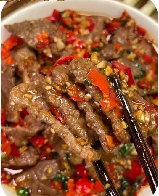 香辣剁椒牛肉的做法