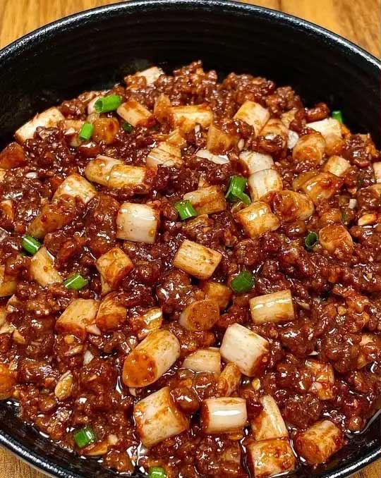 藕带肉沫的做法