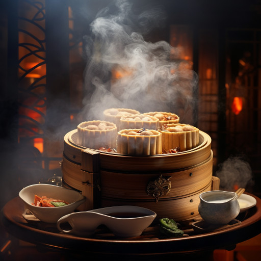 ai绘画的竹蒸笼
