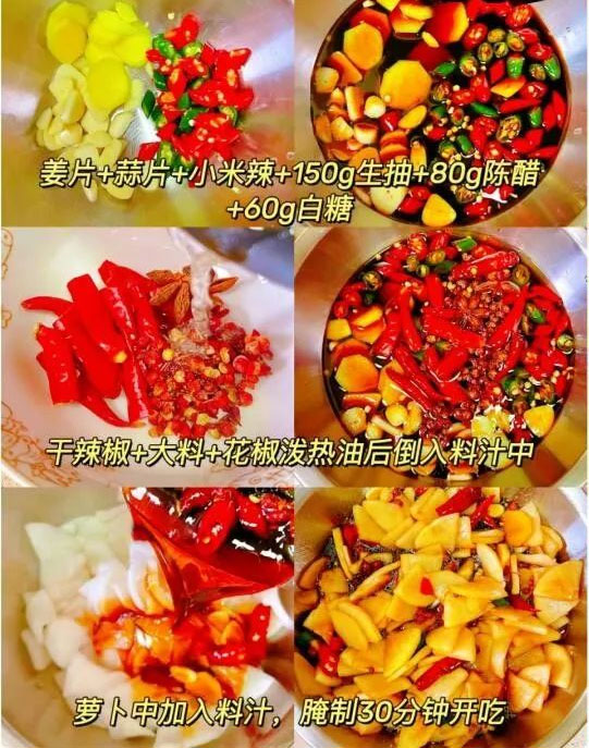 腌萝卜片的做法