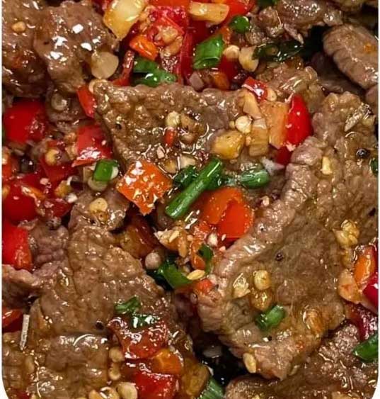 香辣剁椒牛肉的做法