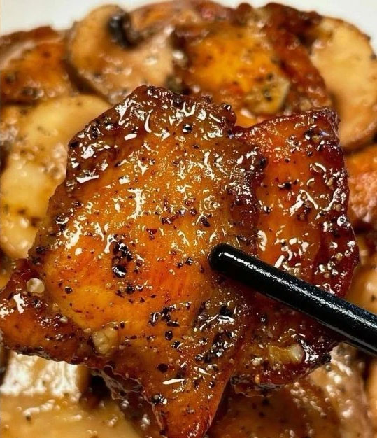 黑椒口蘑鸡胸肉的做法