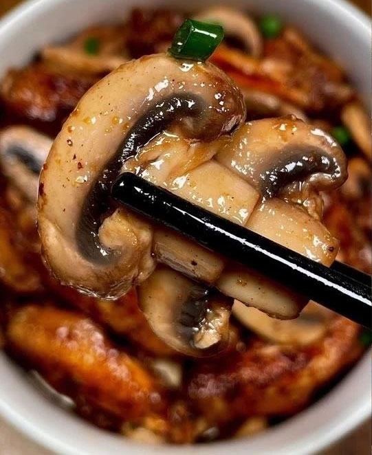 香葱口蘑鸡翅的做法