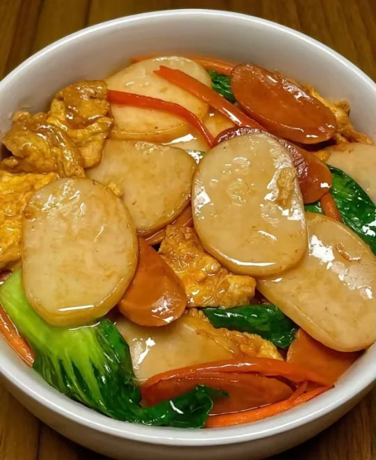 鸡蛋炒年糕的做法