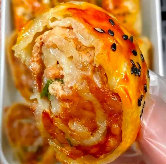 手抓饼肉卷的做法