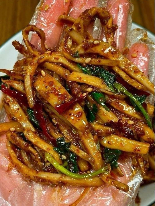 香辣干煸杏鲍菇的做法