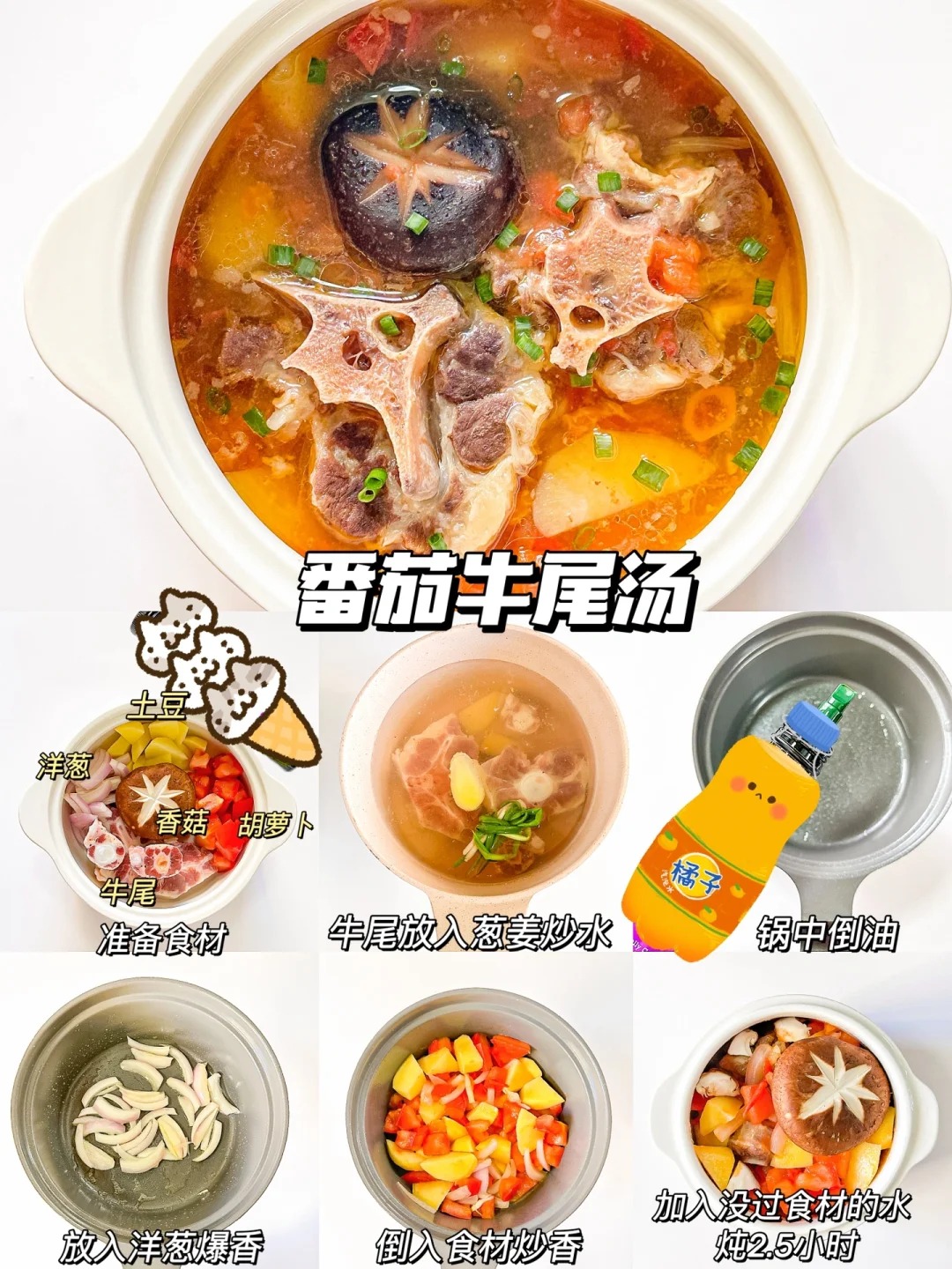 番茄牛尾汤的做法