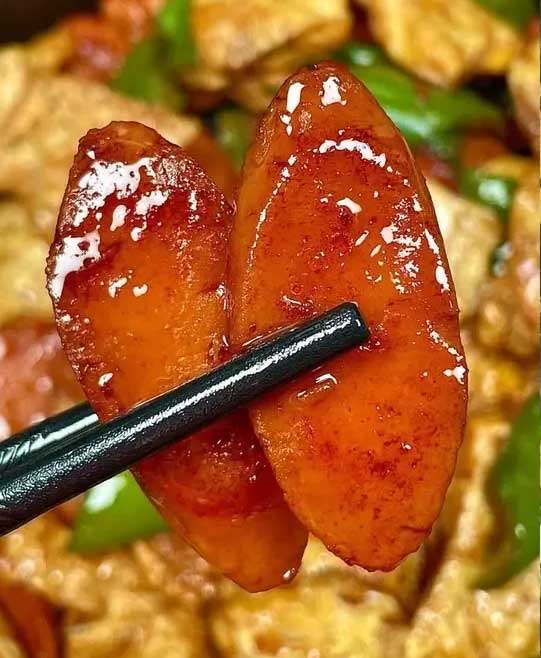 青椒鸡蛋炒火腿的做法