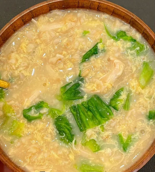 生菜鸡胸肉燕麦粥的做法