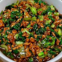 肉末小白菜的做法