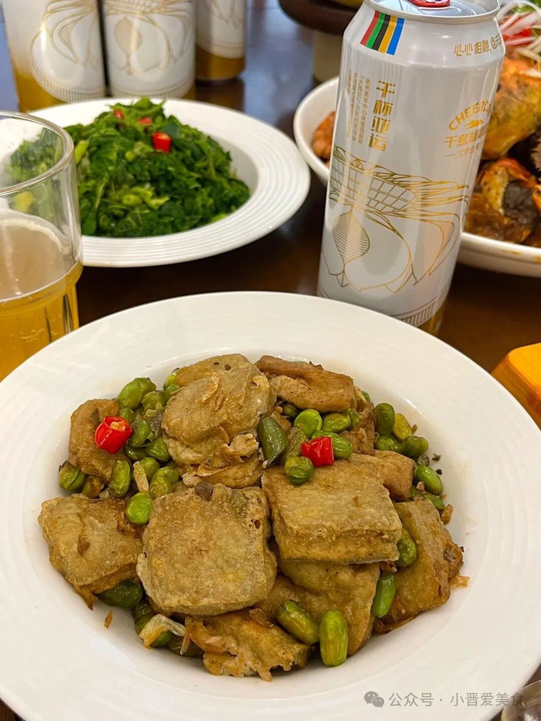 毛豆煎臭豆腐的做法