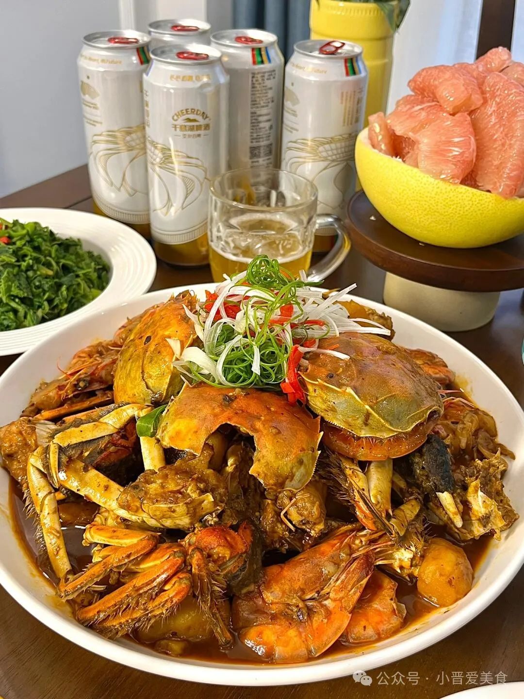 肉蟹煲的做法