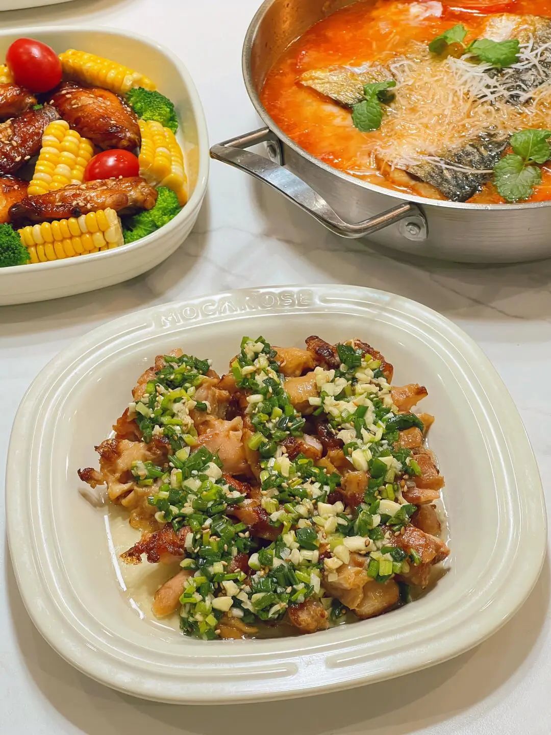 盐葱鸡腿肉的做法