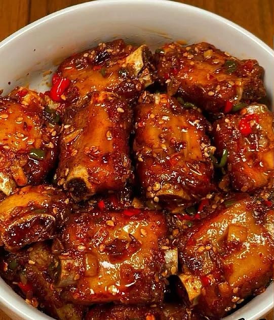 香辣排骨的制作方法
