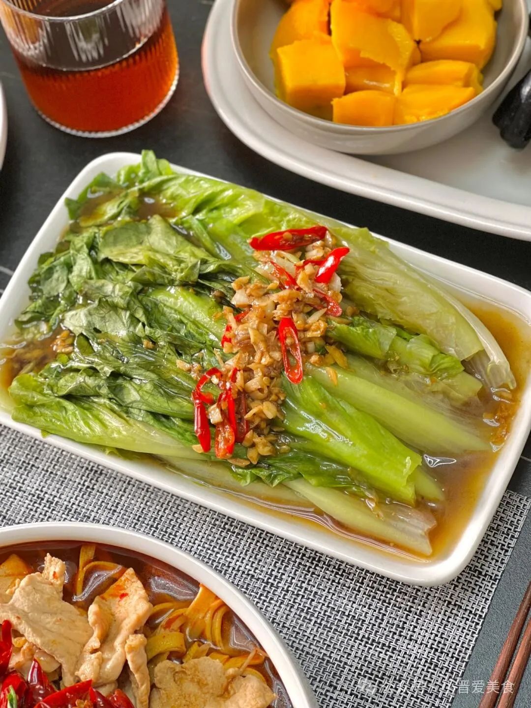 白灼生菜的制作方法