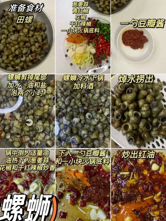 香辣炒螺蛳的做法