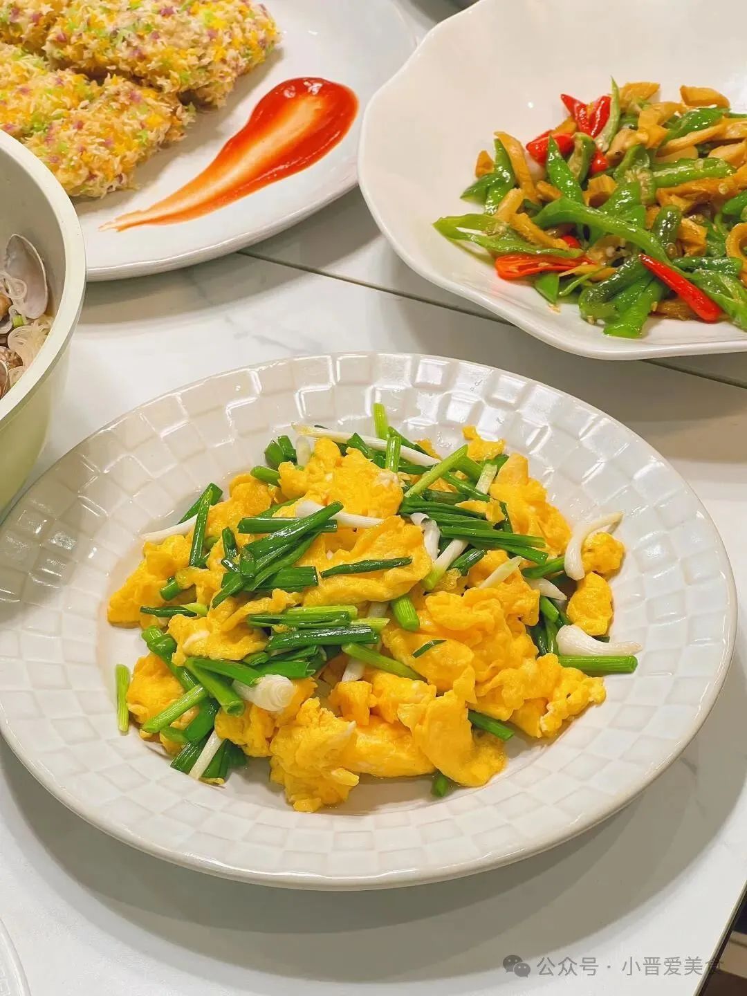 蒜苗炒鸡蛋的制作方法